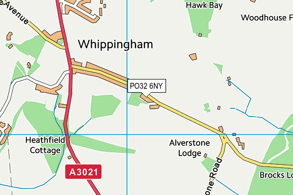 PO32 6NY map - OS VectorMap District (Ordnance Survey)