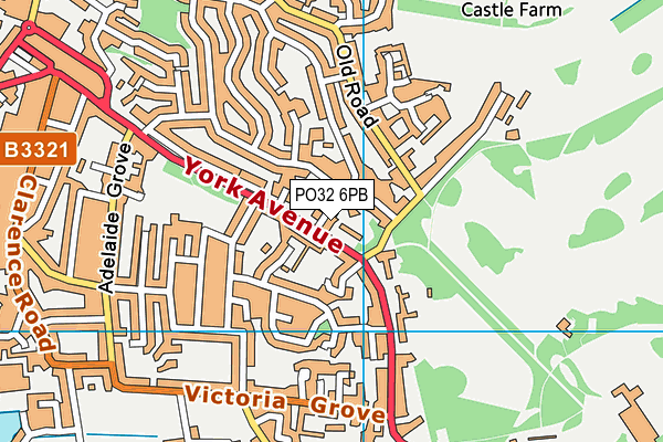 PO32 6PB map - OS VectorMap District (Ordnance Survey)