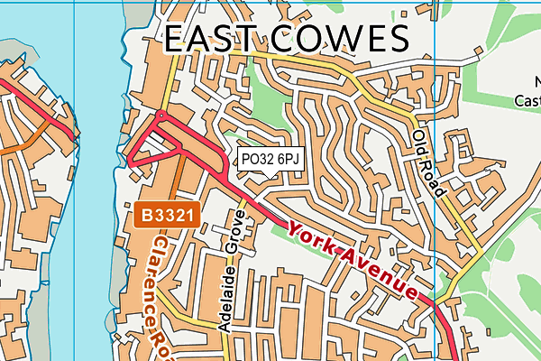 PO32 6PJ map - OS VectorMap District (Ordnance Survey)