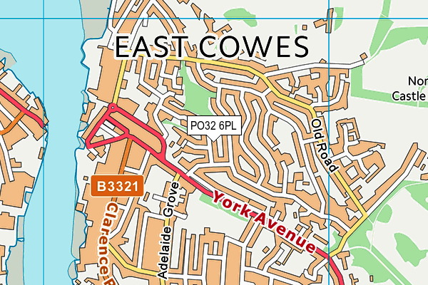 PO32 6PL map - OS VectorMap District (Ordnance Survey)