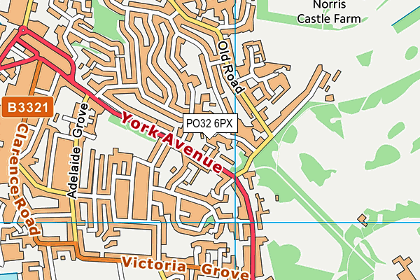 PO32 6PX map - OS VectorMap District (Ordnance Survey)