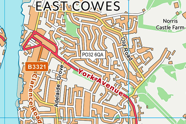 PO32 6QA map - OS VectorMap District (Ordnance Survey)