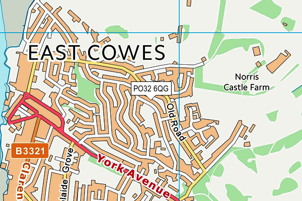 PO32 6QG map - OS VectorMap District (Ordnance Survey)