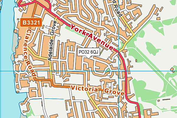 PO32 6QJ map - OS VectorMap District (Ordnance Survey)