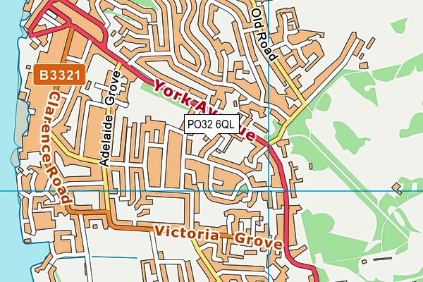 PO32 6QL map - OS VectorMap District (Ordnance Survey)