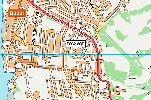 PO32 6QP map - OS VectorMap District (Ordnance Survey)