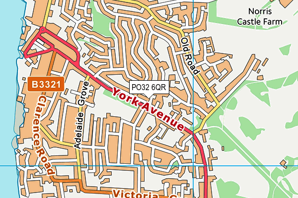 PO32 6QR map - OS VectorMap District (Ordnance Survey)