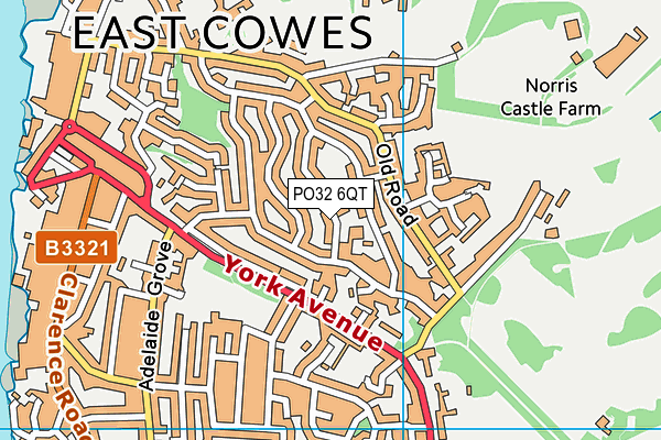 PO32 6QT map - OS VectorMap District (Ordnance Survey)