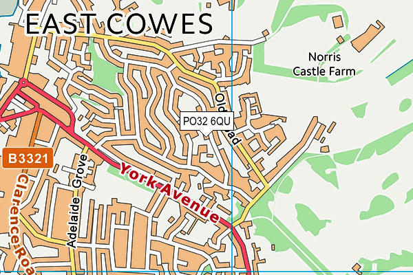 PO32 6QU map - OS VectorMap District (Ordnance Survey)