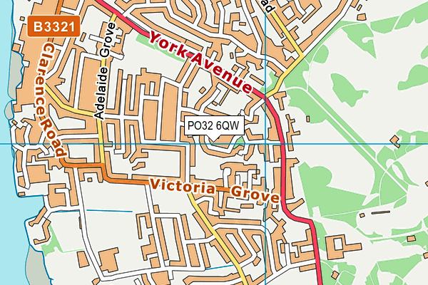 PO32 6QW map - OS VectorMap District (Ordnance Survey)