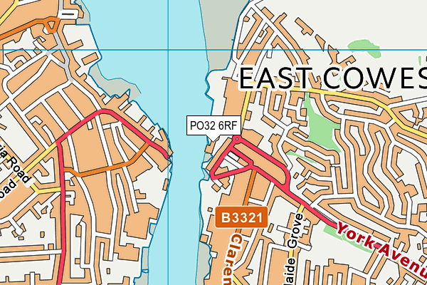 PO32 6RF map - OS VectorMap District (Ordnance Survey)