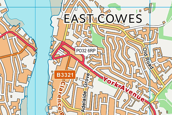 PO32 6RP map - OS VectorMap District (Ordnance Survey)