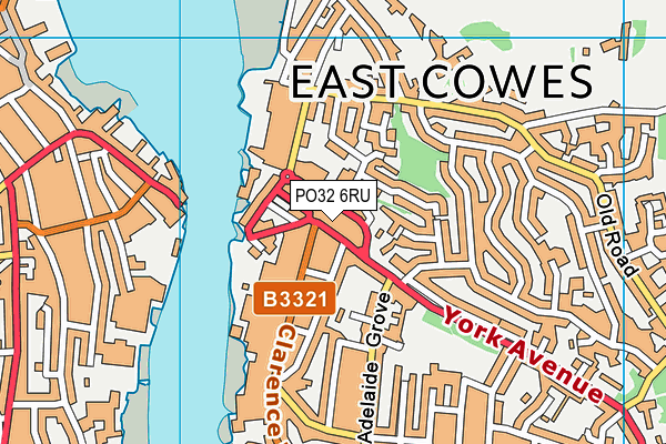 PO32 6RU map - OS VectorMap District (Ordnance Survey)