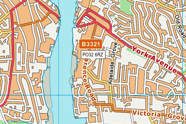 PO32 6RZ map - OS VectorMap District (Ordnance Survey)