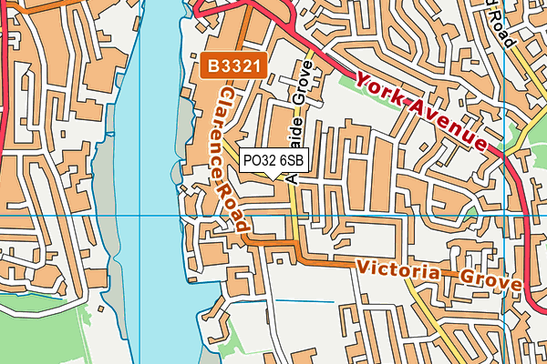 PO32 6SB map - OS VectorMap District (Ordnance Survey)