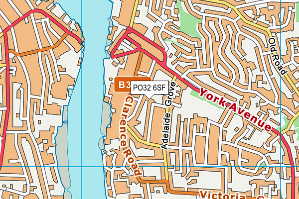 PO32 6SF map - OS VectorMap District (Ordnance Survey)
