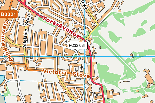 PO32 6ST map - OS VectorMap District (Ordnance Survey)