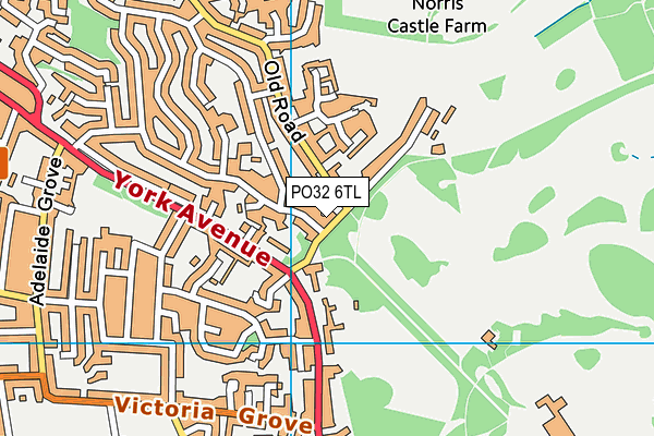 PO32 6TL map - OS VectorMap District (Ordnance Survey)