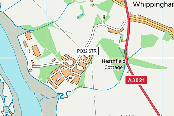 PO32 6TR map - OS VectorMap District (Ordnance Survey)