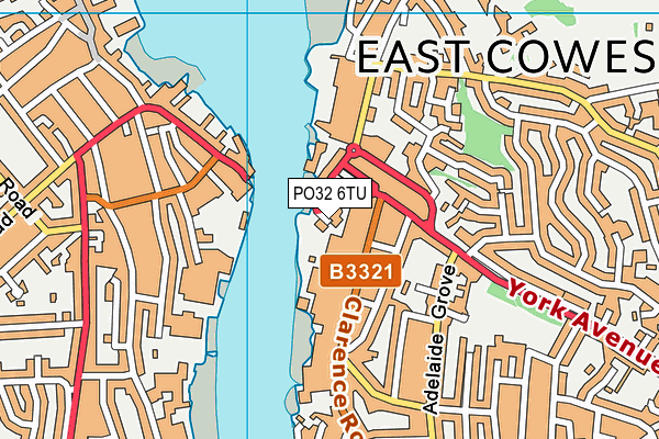 PO32 6TU map - OS VectorMap District (Ordnance Survey)