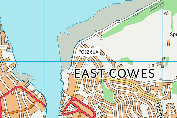 PO32 6UA map - OS VectorMap District (Ordnance Survey)