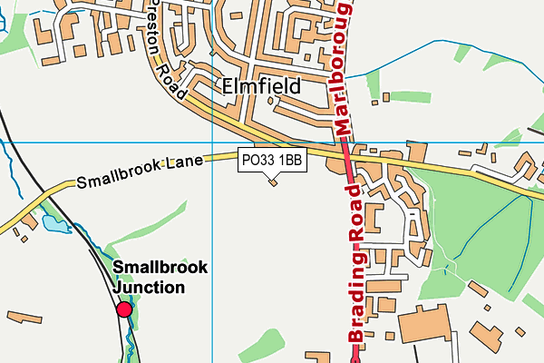 PO33 1BB map - OS VectorMap District (Ordnance Survey)