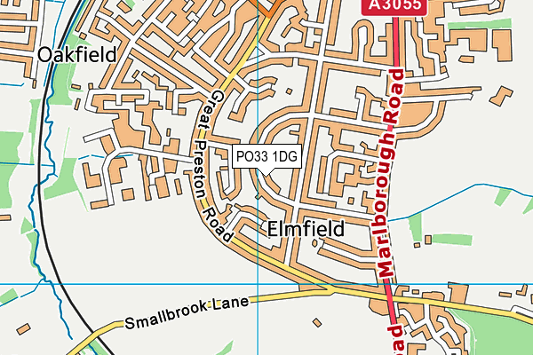 PO33 1DG map - OS VectorMap District (Ordnance Survey)