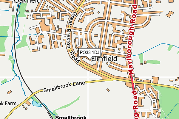 PO33 1DJ map - OS VectorMap District (Ordnance Survey)