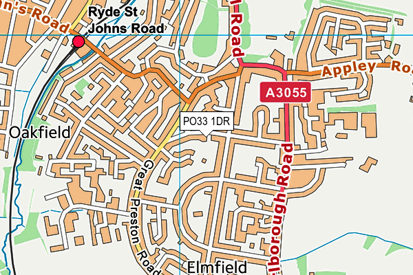 PO33 1DR map - OS VectorMap District (Ordnance Survey)