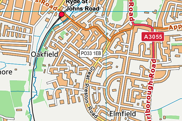 PO33 1EB map - OS VectorMap District (Ordnance Survey)