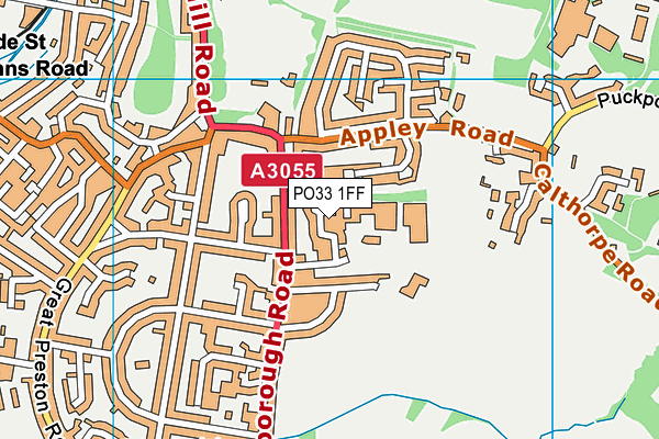 PO33 1FF map - OS VectorMap District (Ordnance Survey)