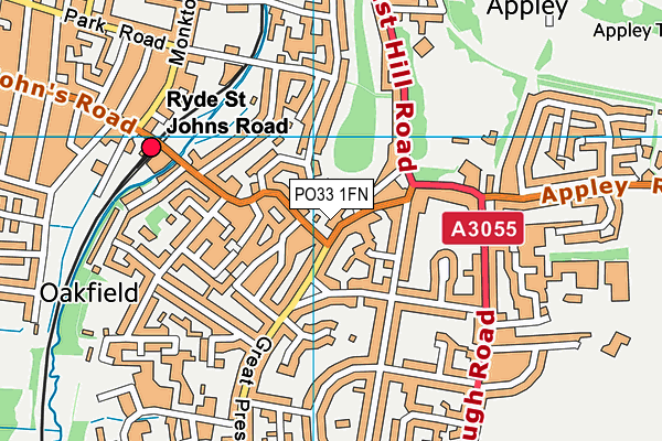 PO33 1FN map - OS VectorMap District (Ordnance Survey)