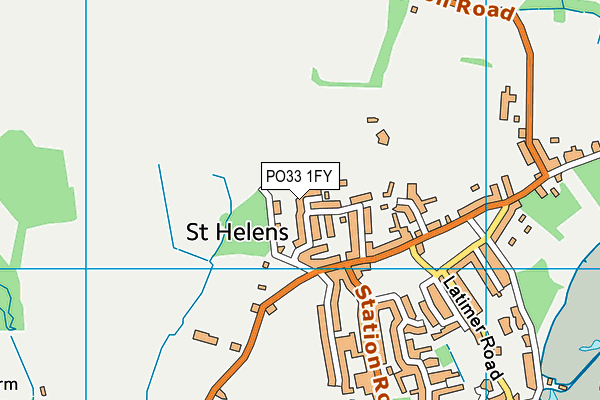 PO33 1FY map - OS VectorMap District (Ordnance Survey)