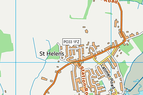 PO33 1FZ map - OS VectorMap District (Ordnance Survey)