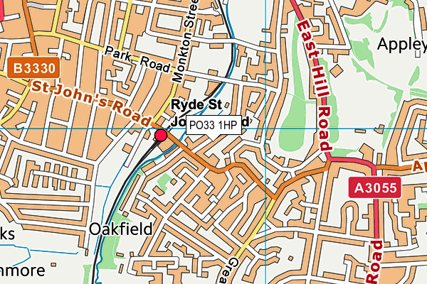 PO33 1HP map - OS VectorMap District (Ordnance Survey)