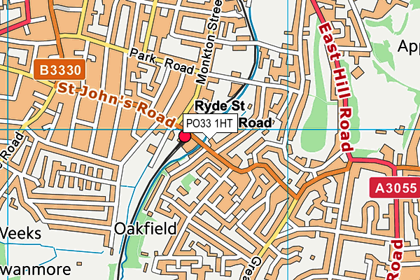 PO33 1HT map - OS VectorMap District (Ordnance Survey)