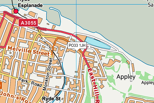 PO33 1JH map - OS VectorMap District (Ordnance Survey)