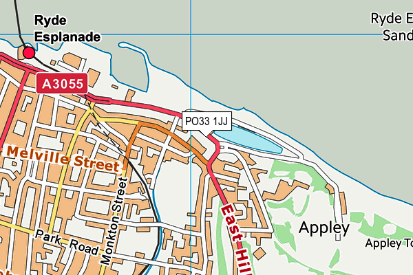 PO33 1JJ map - OS VectorMap District (Ordnance Survey)