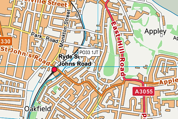 PO33 1JT map - OS VectorMap District (Ordnance Survey)