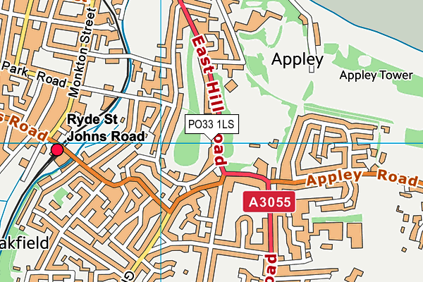 PO33 1LS map - OS VectorMap District (Ordnance Survey)