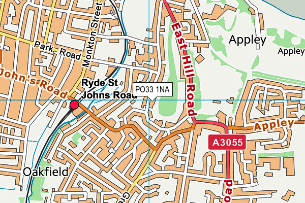 PO33 1NA map - OS VectorMap District (Ordnance Survey)