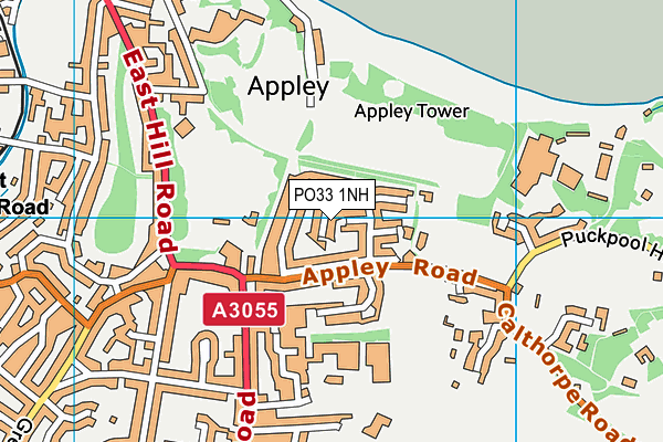 PO33 1NH map - OS VectorMap District (Ordnance Survey)