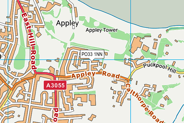 PO33 1NN map - OS VectorMap District (Ordnance Survey)