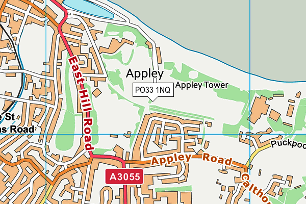 PO33 1NQ map - OS VectorMap District (Ordnance Survey)