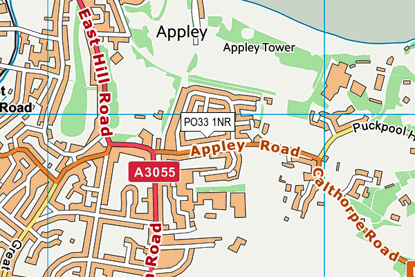 PO33 1NR map - OS VectorMap District (Ordnance Survey)