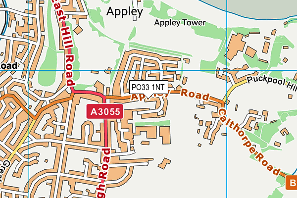 PO33 1NT map - OS VectorMap District (Ordnance Survey)