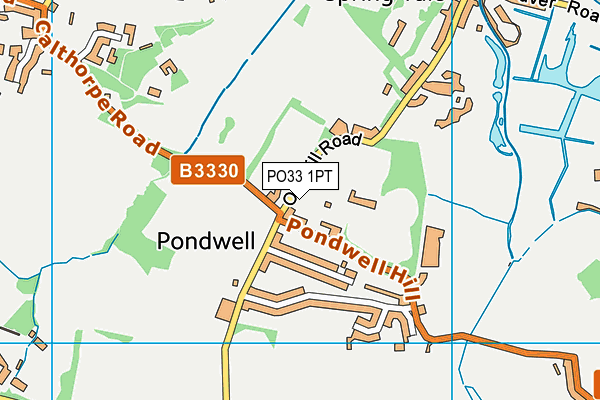 PO33 1PT map - OS VectorMap District (Ordnance Survey)