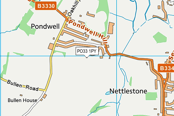 PO33 1PY map - OS VectorMap District (Ordnance Survey)