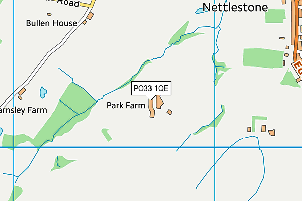 PO33 1QE map - OS VectorMap District (Ordnance Survey)