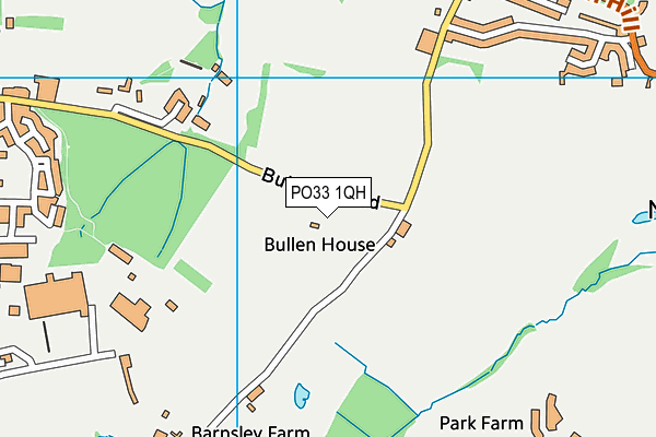 PO33 1QH map - OS VectorMap District (Ordnance Survey)